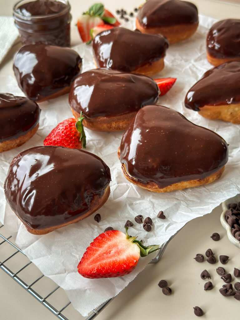 Sourdough Boston Cream Donuts