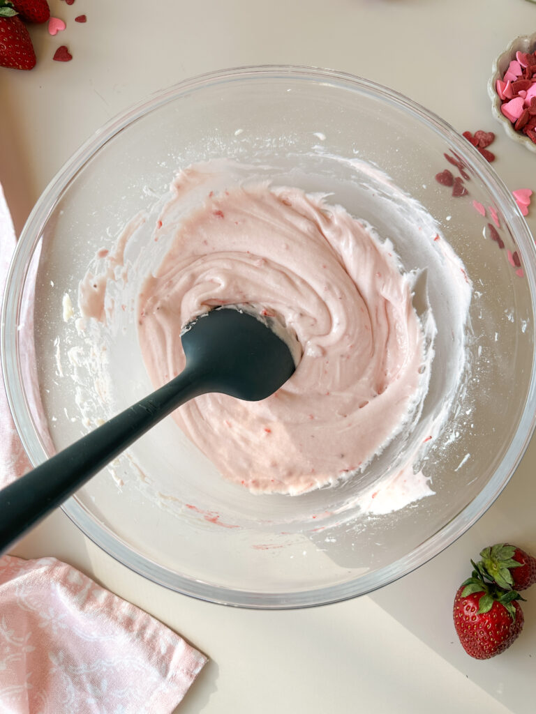 Mix in remaining strawberry compote 