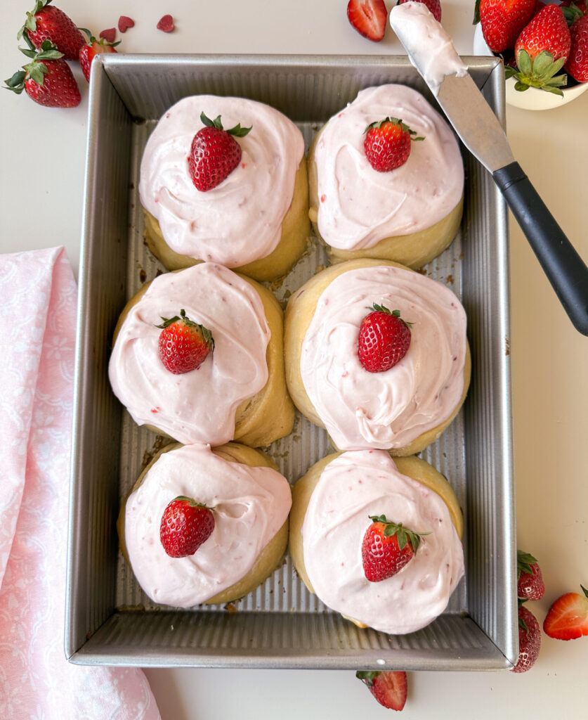 Jumbo Sourdough Strawberry Rolls