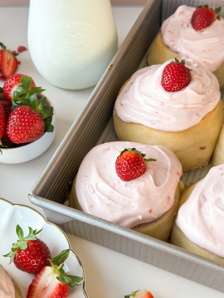 Jumbo Sourdough Strawberry Rolls