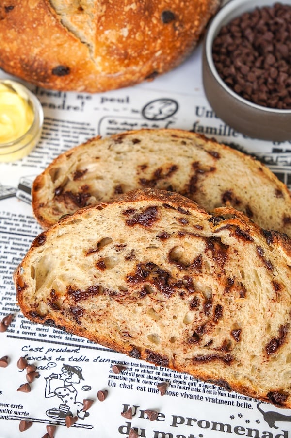 Chocolate Chip Sourdough Bread