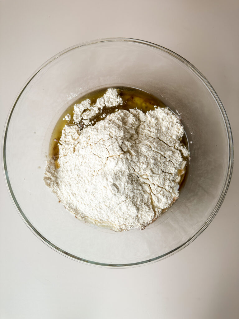 Add fermented base ingredients to a bowl