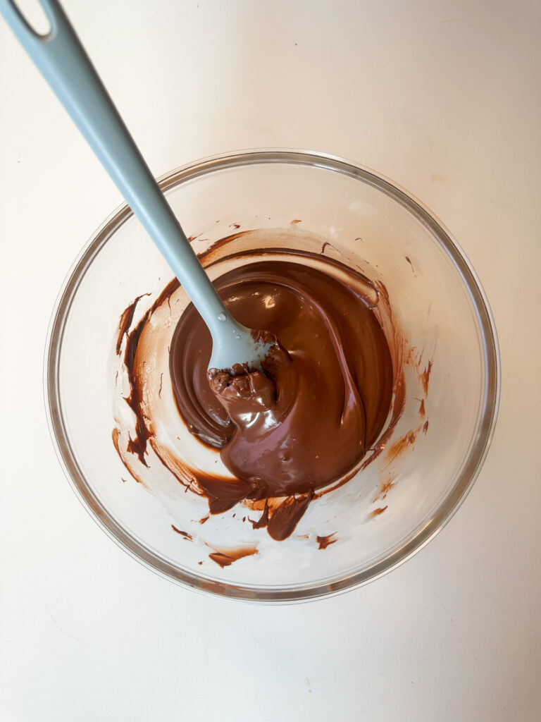 Melt chocolate chips