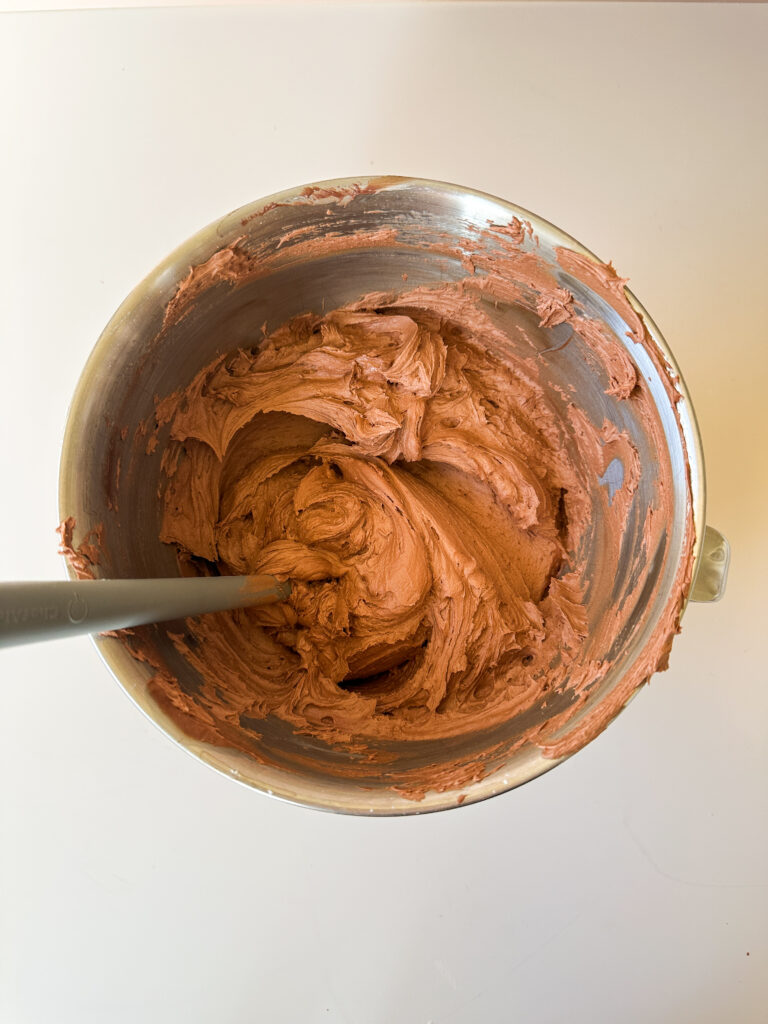 Whip in cream until fluffy