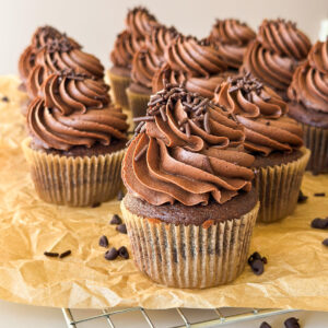 Sourdough Chocolate Cupcakes