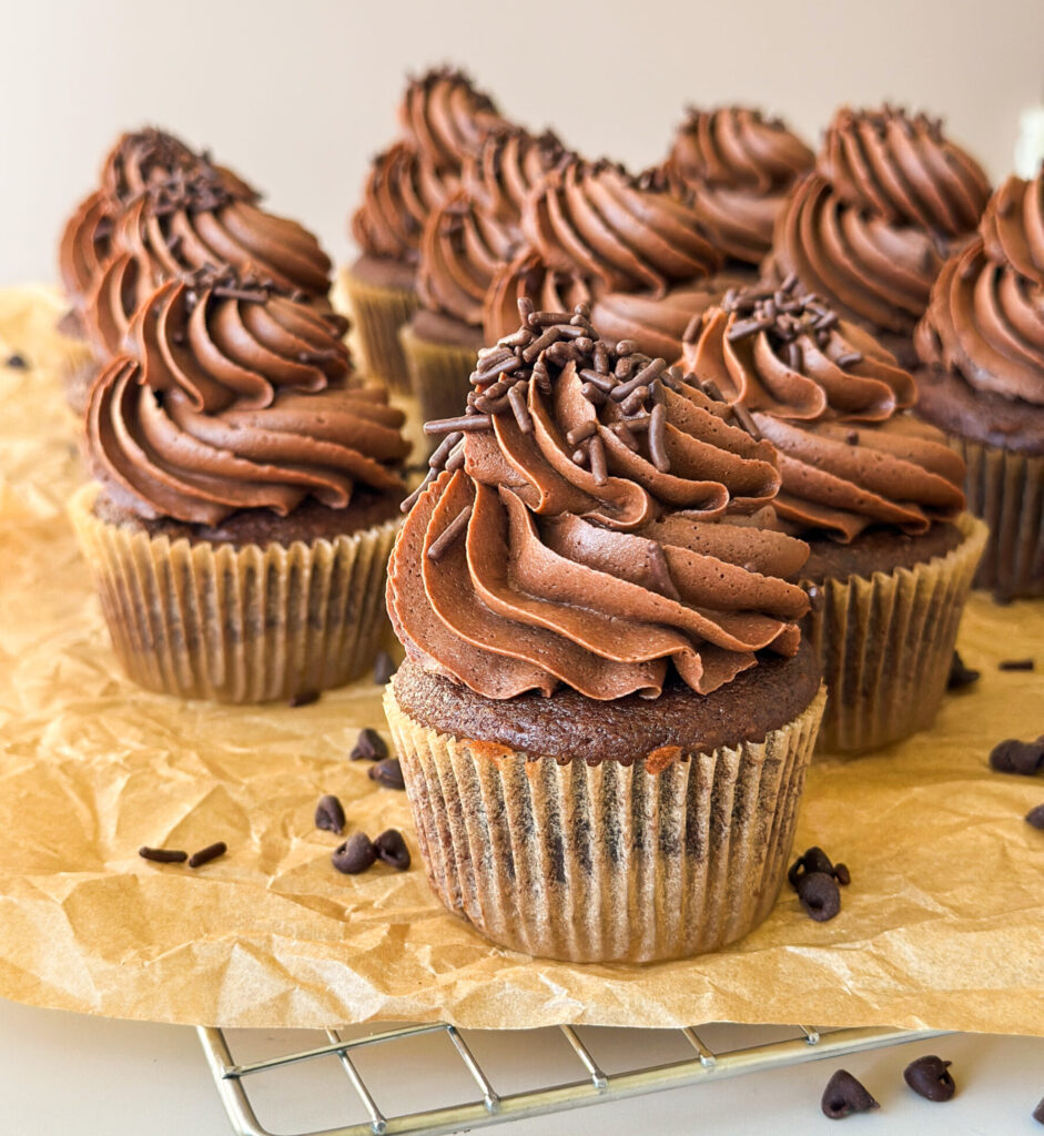 Sourdough Chocolate Cupcakes