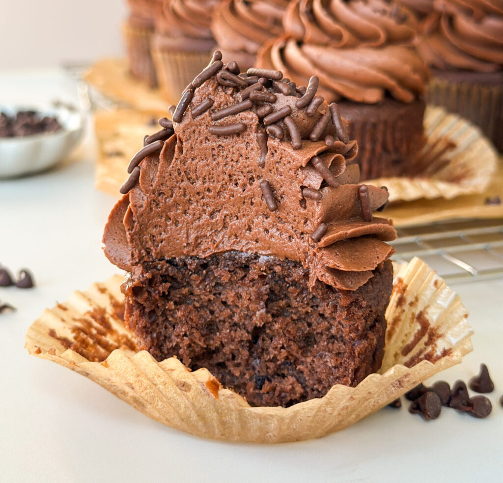 Sourdough Chocolate Cupcakes