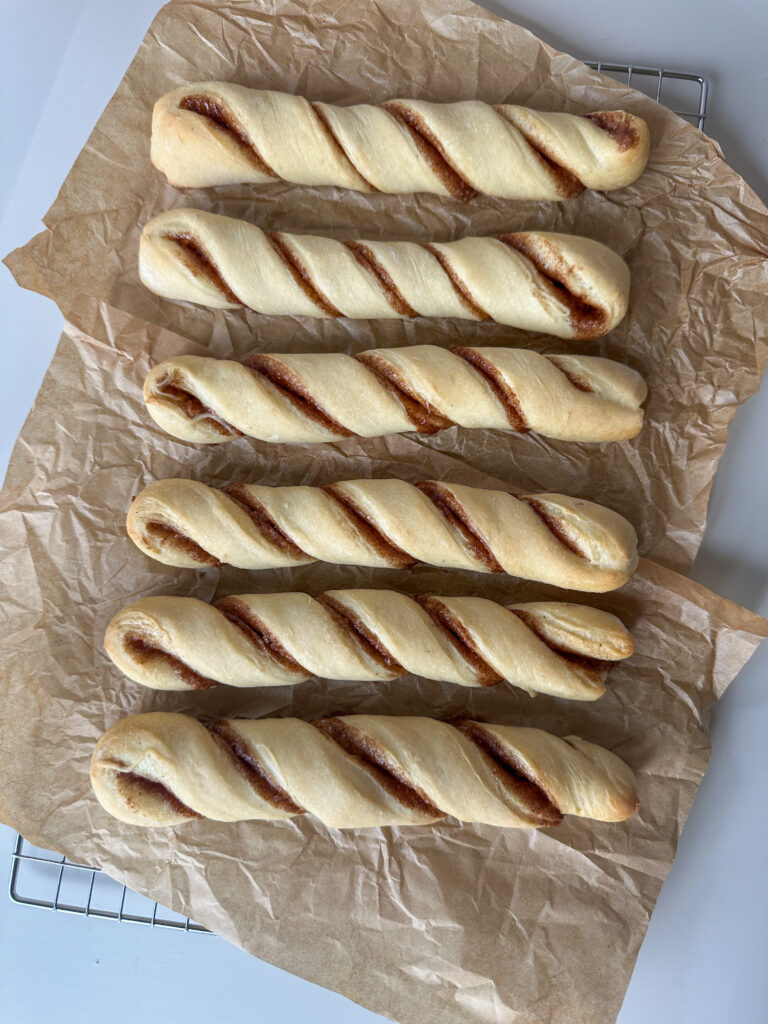 Twists fresh out of the oven