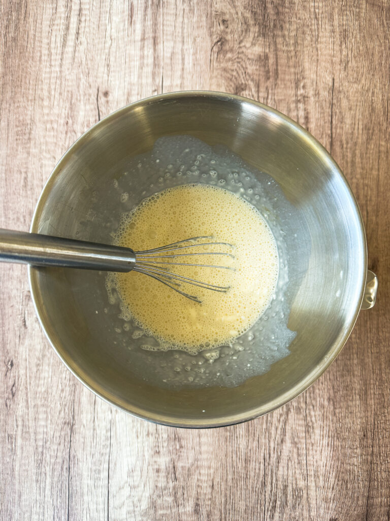 Whisk together wet ingredients