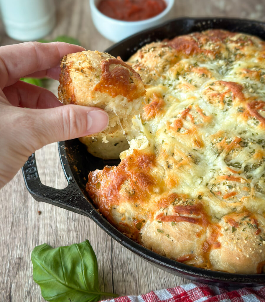 Sourdough Discard Cheesy Garlic Bites