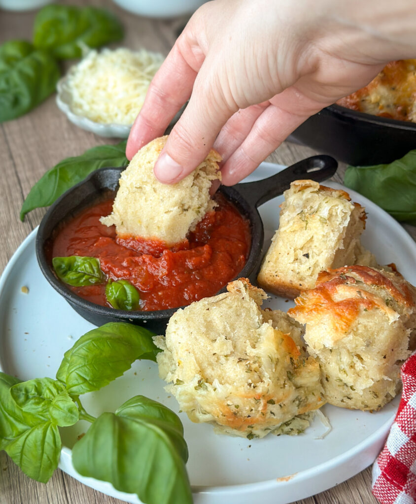 Sourdough Discard Cheesy Garlic Bites