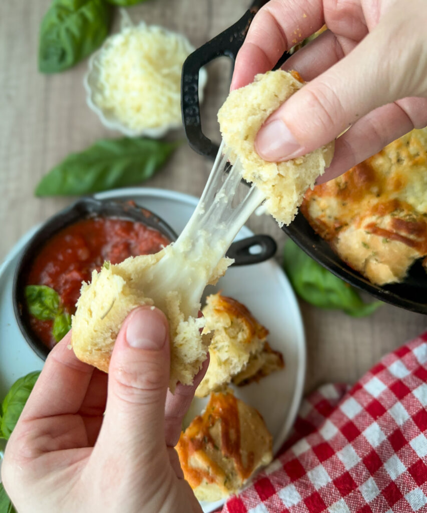Sourdough Discard Cheesy Garlic Bites