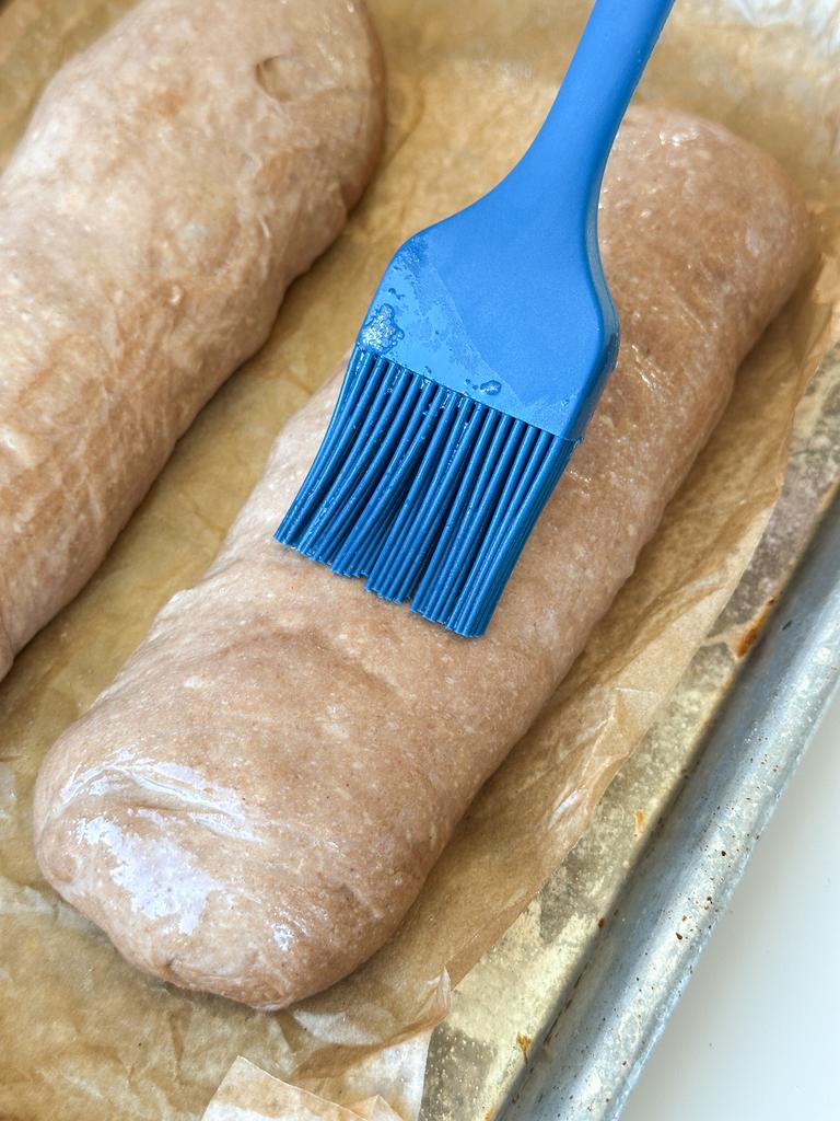 Brush rolls with egg wash