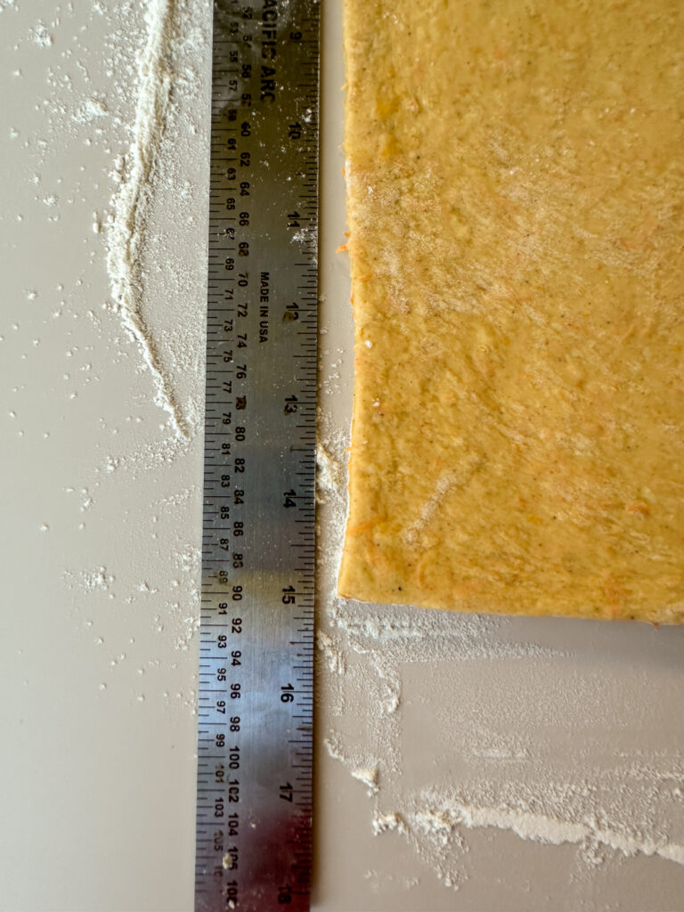 Side edges should be 15 in