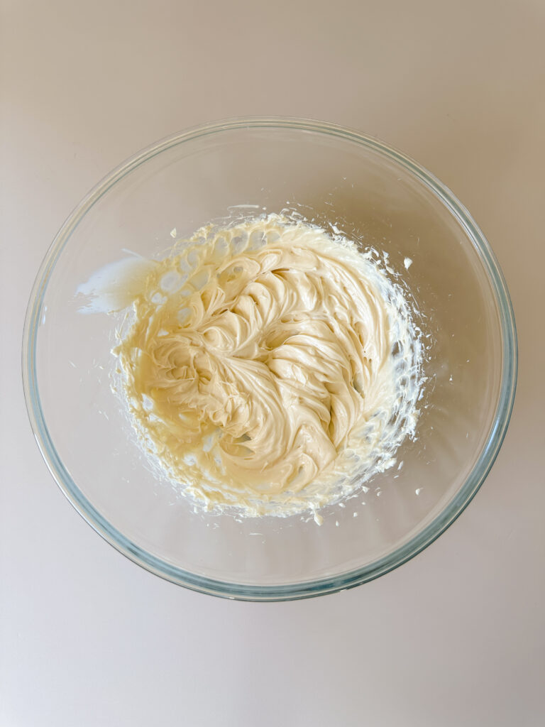 Mix in the powdered sugar