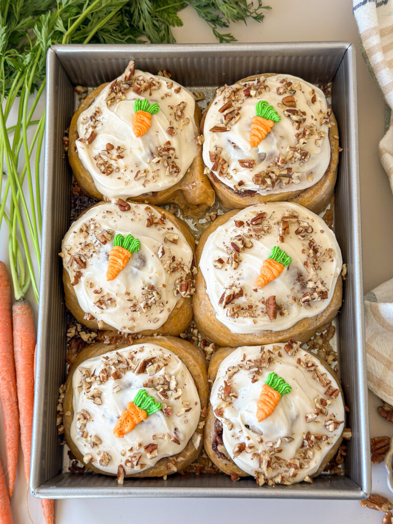 Sourdough Carrot Cake Cinnamon Rolls