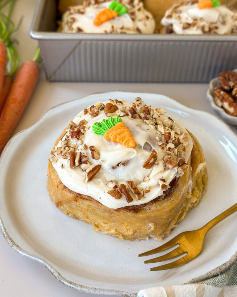 Sourdough Carrot Cake Cinnamon Rolls