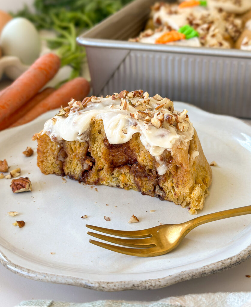 Sourdough Carrot Cake Cinnamon Rolls