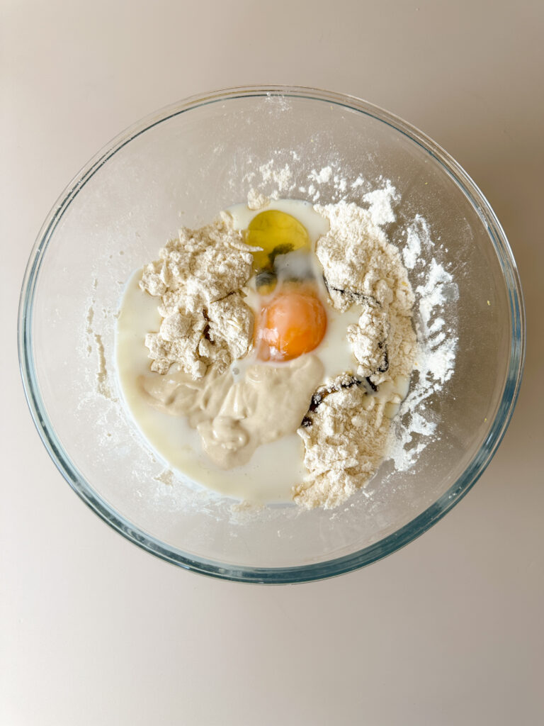 Add remaining wet ingredients