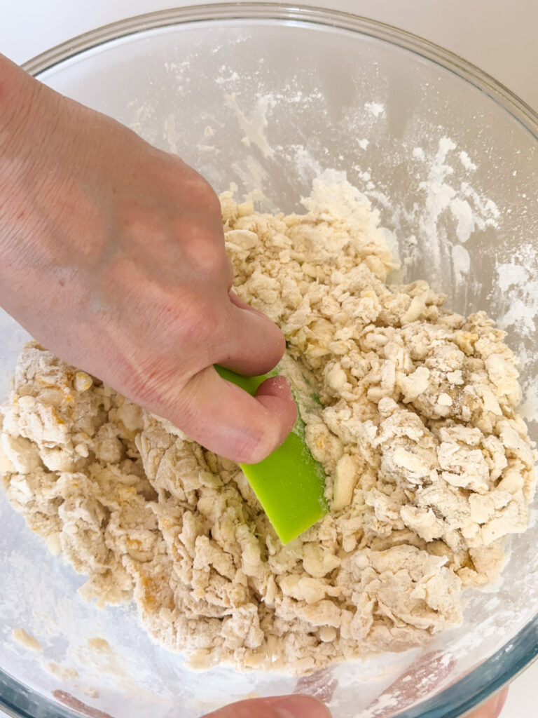 Mix to form a shaggy mixture