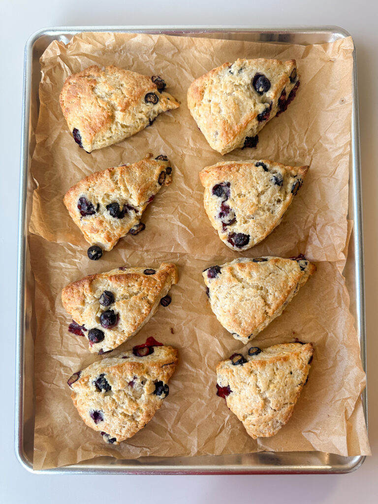 Scones fresh out of the oven