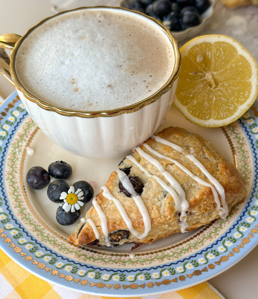 Sourdough Blueberry Lemon Scones
