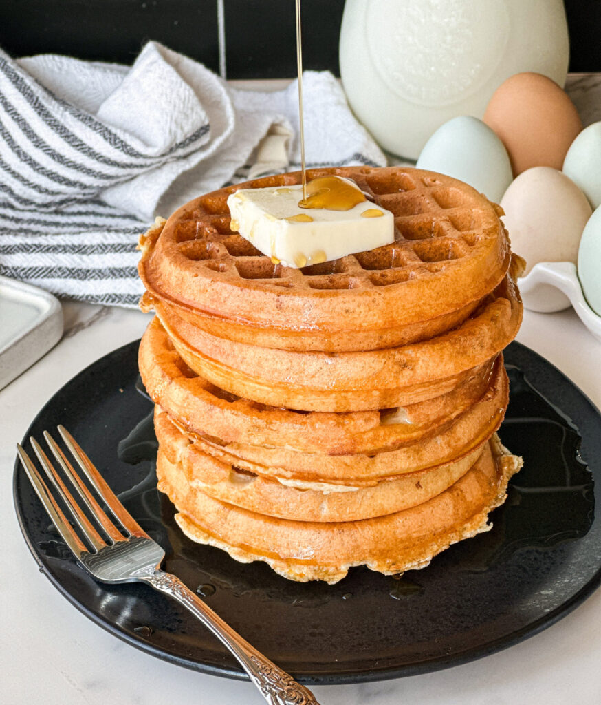 Sourdough Protein Waffles