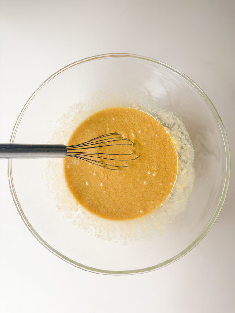 Whisk the wet ingredients