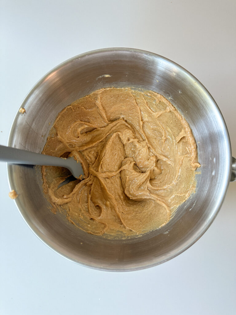 Add the rest of the wet ingredients and mix