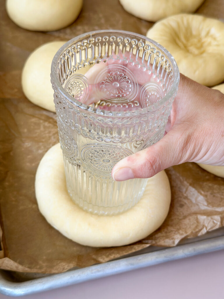 Create a well in the center of each bun