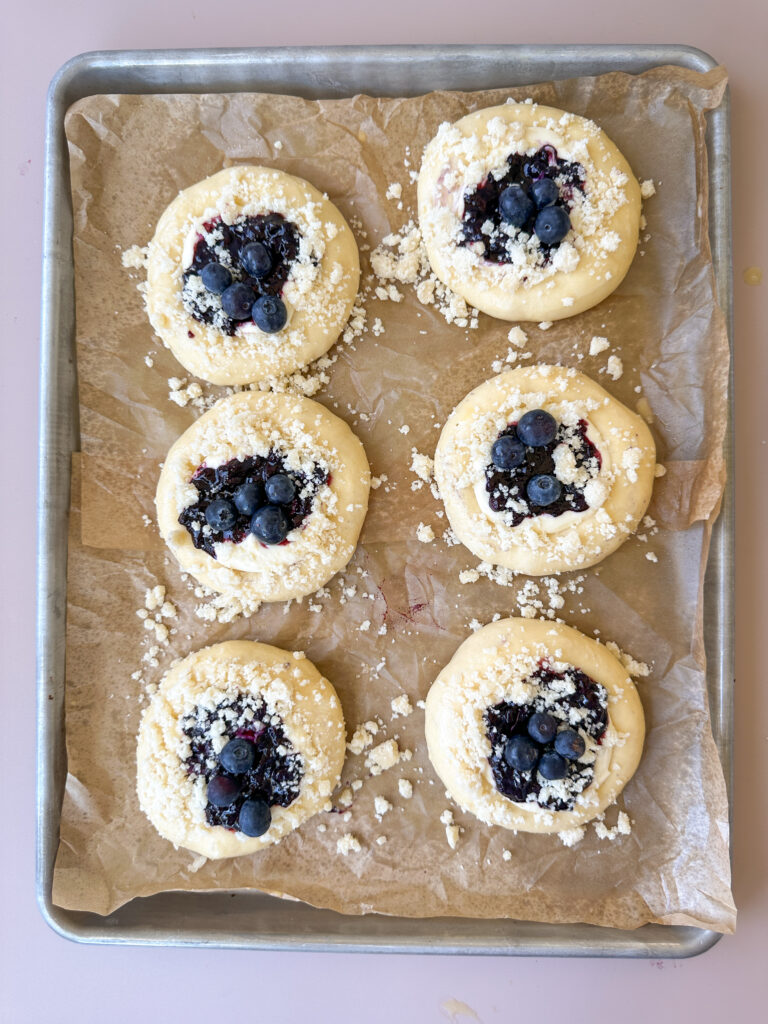 Buns before baking