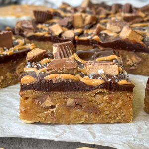 Sourdough Peanut Butter Blondies