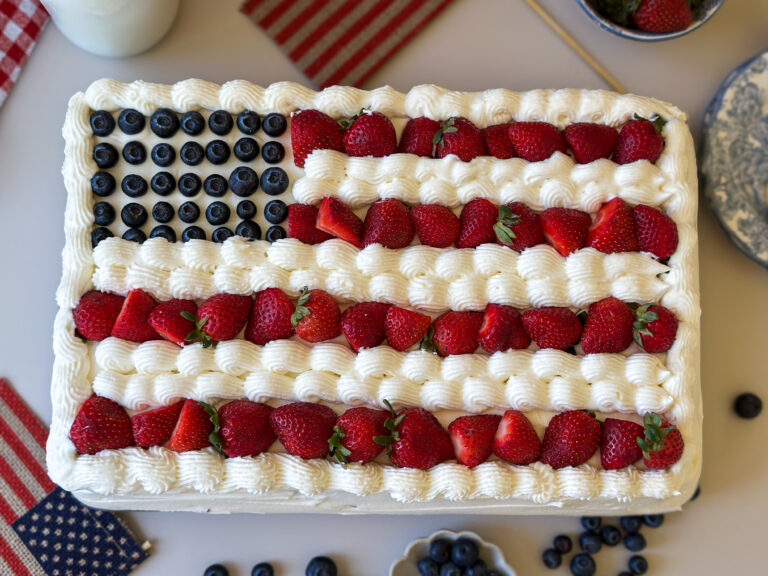Sourdough Flag Cake