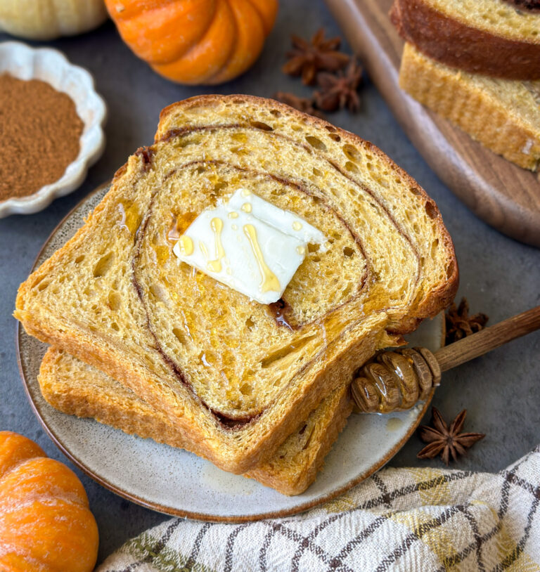 Sourdough Pumpkin Cinnamon Swirl Bread