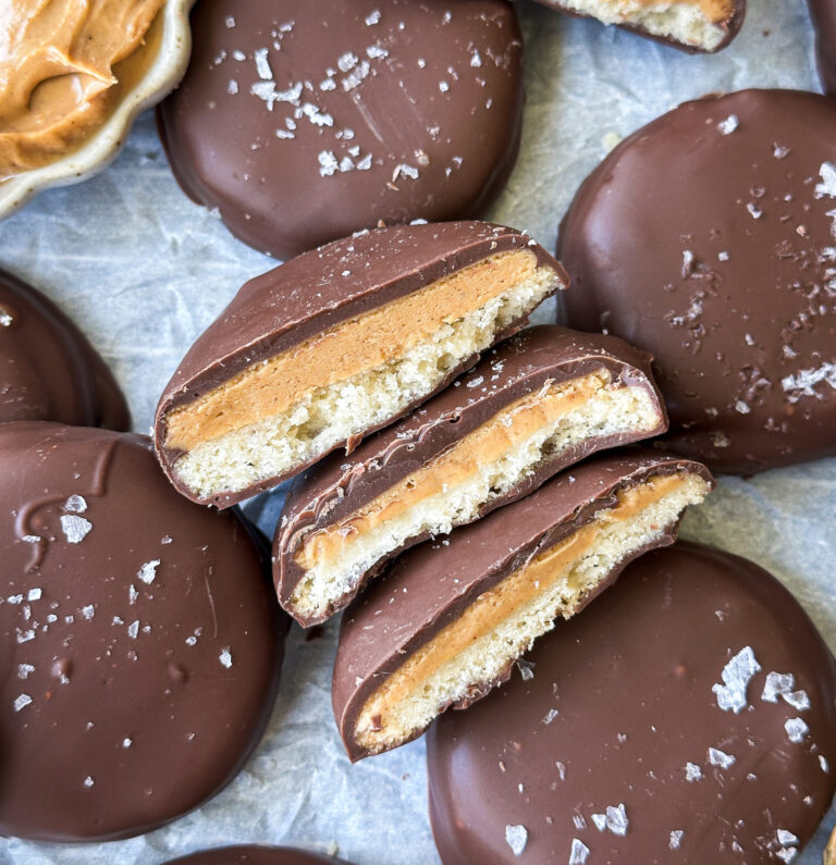 Sourdough Peanut Butter Patties (Tagalongs)
